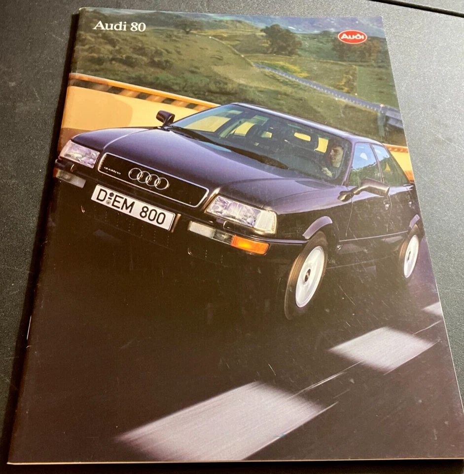 Audi 80 1993 - Folleto de ventas de concesionario vintage de 44 páginas con lista de opciones francés * Foto 1 de 3