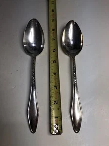 Flatware Lot of 2 Stratford Silver Co. Special Sectional Spoons 8” - Picture 1 of 11