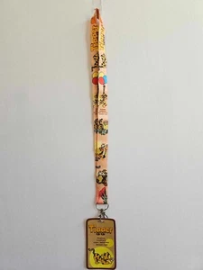 TIGGER WINNIE THE POOH LANYARD WITH ID HOLDER KEYCHAIN CARTOON NEW - Picture 1 of 1