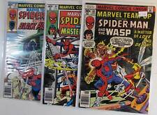 Marvel Team Up Lot of 3 #60,84,87 Marvel (1977) Newsstand 1st Series Comics