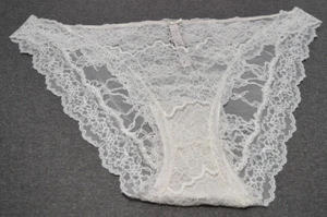 NWT Victoria's Secret Dream Angels White Lace Cheekini Tanga BIkini Panty XXL 2X - Picture 1 of 7