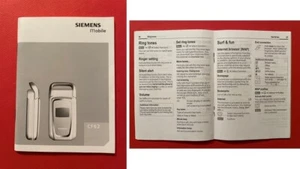 SIEMENS CF62 : NOTICE D'ORIGINE COMPLETE EN ANGLAIS - Zdjęcie 1 z 1