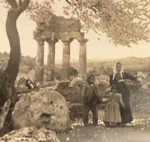 Temple Castor Ruins Pollux Girgenti Italy c1920s Keystone V33393 Stereoview SA3 - Picture 1 of 7