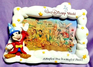 Walt Disney World 25th Anniversary Sorcerer Mickey 3D Picture Frame - Picture 1 of 11