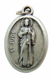 Saint Jude Medal 3/4 Inch Metal Catholic Saint Pendant Gift Made in Italy - Picture 1 of 1