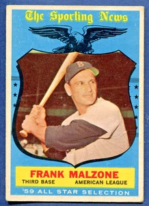 1959 Topps Frank Malzone All-Star #558 EX - High Number - Picture 1 of 2