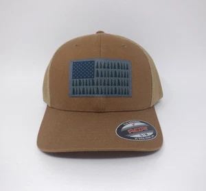 Columbia Unisex Adult Flag Stretch Fit Brown Hat - S/M - Picture 1 of 7