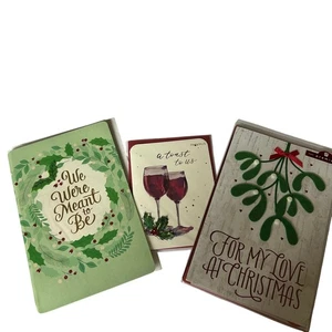 American Greetings & Papyrus NEW Lot of 3 Christmas Holiday Cards  - Picture 1 of 4