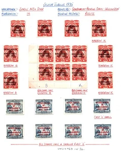 NIUE - Mint 1935 SILVER JUBILEE study on 2 scans. Many varieties. Cat £150++ - Picture 1 of 2