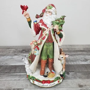 Fitz and Floyd 2007 Christmas Signature Woodland Santa Rhonda Lynn Navins - Picture 1 of 18