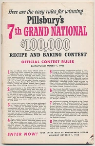 Pillsbury's 7th Grand National $100,000 Recipe and Baking Contest Rules - Picture 1 of 1