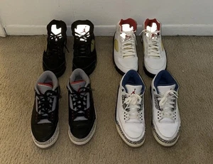 Nike Air Jordan Retro 3 / 5 OG 2000/2001 Vintage Lot Size 8 Rare Clean - Bild 1 von 22