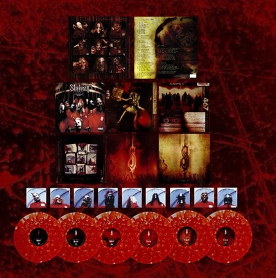 SLIPKNOT 6LP 25th Anniversary Blood Splatter Box Set Limited /1899 IN HAND Vinyl - Image 1 of 3