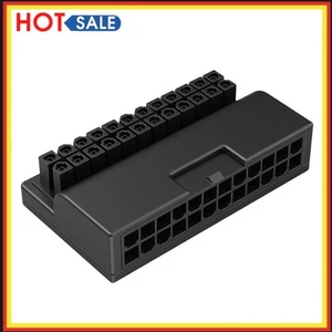 DIY 24Pin to 90 Degree PC Motherboard ATX Power Supply Connector Adapter - Afbeelding 1 van 5
