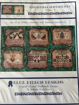 Blue Ribbon Designs-Christmas Sentiments Volume 3 Chart - Image 1 of 2