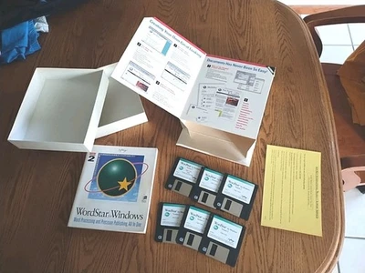 Vtg 1994 WordStar For Windows Version 2 Word Processing Publishing Office Max - Image 1 of 4