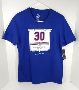 2021-22 Kids NY Rangers Henrik Lundqvist #30 NHL Lundqvist Night Blue Shirt L - Picture 1 of 5