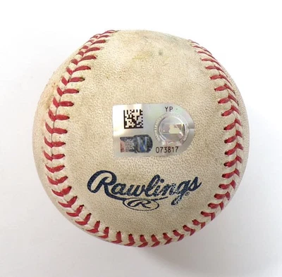 2023 Athletics @ Pirates Game-Used Baseball Seth Brown/Luis Ortiz Single GB COA - Image 1 of 3