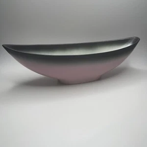 Vtg Midcentury MCM Art Pottery Planter Stanford Sebring Ceramic Console 50s Pink - Picture 1 of 5