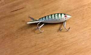 Vintage Bomber Whopper Stopper 4 Inch - White Sparkle mit blau & schwarz Ladderback - Bild 1 von 3