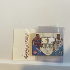 CHRIS PAUL ISIAH THOMAS 2009 UD SP ROOKIE THREADS DUAL GAME USED JERSEY CARD 