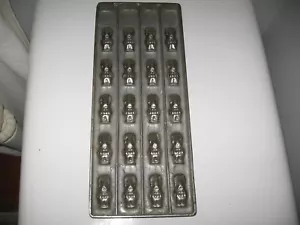 Antique Easter Bunny Rabbit Metal Chocolate Mold for 20 small full body Bunnies - Picture 1 of 5