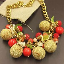 Choker Necklace Of Design Charms Brand lee angel New Qvc Fruit Salad Choker