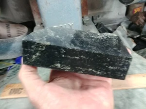 Wyoming Dark Olive Snowflake Jade Slab Rough Nephrite Jade Slab 1069 gms - Picture 1 of 17