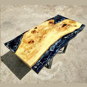 Epoxy Resin Table, Custom Dining Table, Handmade Resin Art Dining Table. - Picture 1 of 8