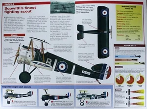 Sopwith Kamel Flugzeug Bild Broschüre Broschüre vergriffen Flugzeug Infoblatt - Bild 1 von 1