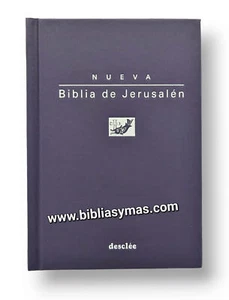 Biblia de Jerusalen Catolica Tamaño Bolsillo Tapa Dura Azul - Personalizada - Picture 1 of 8
