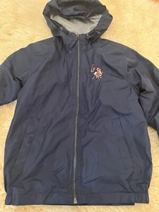 US Polo Assn. Jacket Youth Size Small Navy Horse Full Zip Up Hoodie Rain Coat - Picture 1 of 23