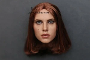 Figura esculpida cabeza femenina de viuda negra Hot Toys HT MMS239 1/6 El soldado de invierno - Imagen 1 de 2