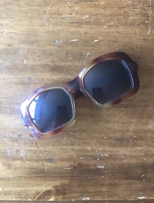 vintage square sunglasses 60’s 70’s tortoise - Image 1 of 4