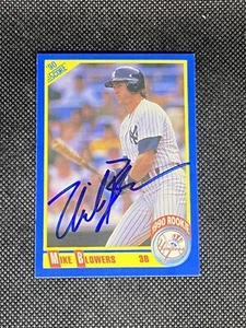 Mike Blowers New York Yankees 1990 Score Signed Auto Card #624 ~ COA - Picture 1 of 3