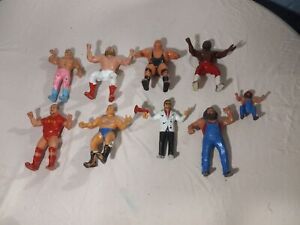 Vintage LJN 1980s WWF Superstars Rubber Wrestling Figures Lot 