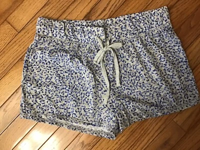 Nuevo Espléndido Talla M Gris Azul Cordón Algodón Poli Pijama Pantalones Cortos para Dormir (M1-8) Foto 1 de 4