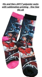 Buffalo Bills JA17 Polyester Socks  SIZE 6- 9 mens And Size 7- 10 Womens - Picture 1 of 2
