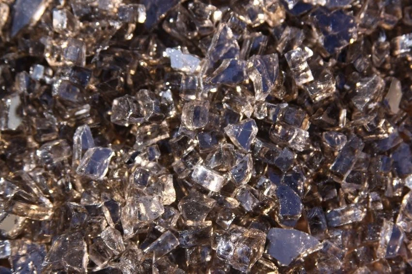 10 LBS - DARK BROWN FIREGLASS 1/4" Fireplace Fire Pit Fire Glass Crushed - Image 1 of 1