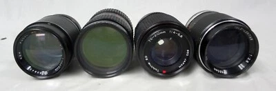 Lot of 4 Japanese Macro Photography Tele-Photo Camera Lenses Tokina - Image 1 of 4