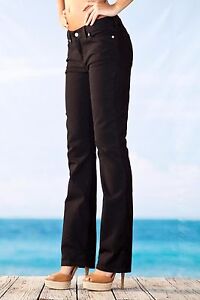 NEW 8 BOSTON PROPER Straight Leg Jean Premium Stretch Denim Jeans BLACK Low Rise