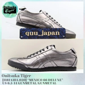 Onitsuka Tiger NIPPON MADE MEXICO 66 DELUXE 1181A184-020 Unisex GUNMETAL NEW - Picture 1 of 17