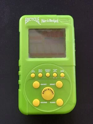 Jogo eletrônico portátil de pôquer e blackjack 2 em 1 iluminado por bicicleta testado - Imagem 1 de 2