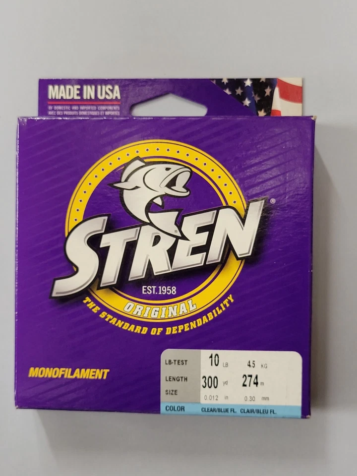 Stren Original Monofilament 10 300yd Clear/Blue Fluorescent Fishing Line - Image 1 of 1
