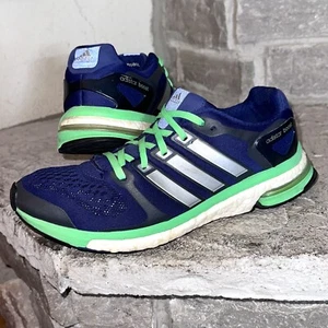 2015 Adidas YYJ 606004 AdiStar Boost neongrün/blau Turnschuhe Schuhe 8,5 - Bild 1 von 10