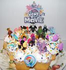 My Little Pony The Movie Cake Toppers Set of 14 New Figures, Sticker and Ring!