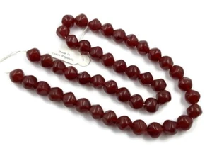 45 De colección Jablonex Vidrio Checo Cornalina Oscura 13mm. Cuentas pepita de corte N794T - Imagen 1 de 5