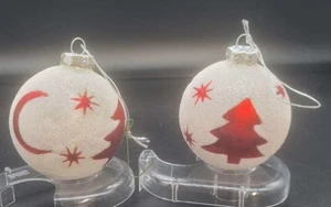 Waterford Christmas Ornaments Timeless Memories Celtic Pattern Set/2 moon vintag - Imagen 1 de 4