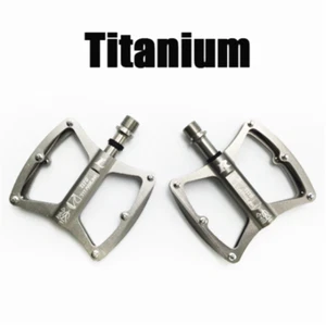 TITO 9/16" MTB Road Bike Ultralight Flat Pedals Titanium Bearing Bicycle Pedals - Picture 1 of 10