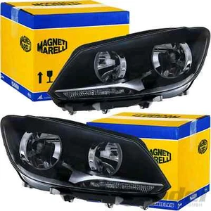 2x MAGNETI MARELLI SCHEINWERFER 	H7 H15 passend für VW CADDY 3 TOURAN 1T3 - Bild 1 von 3